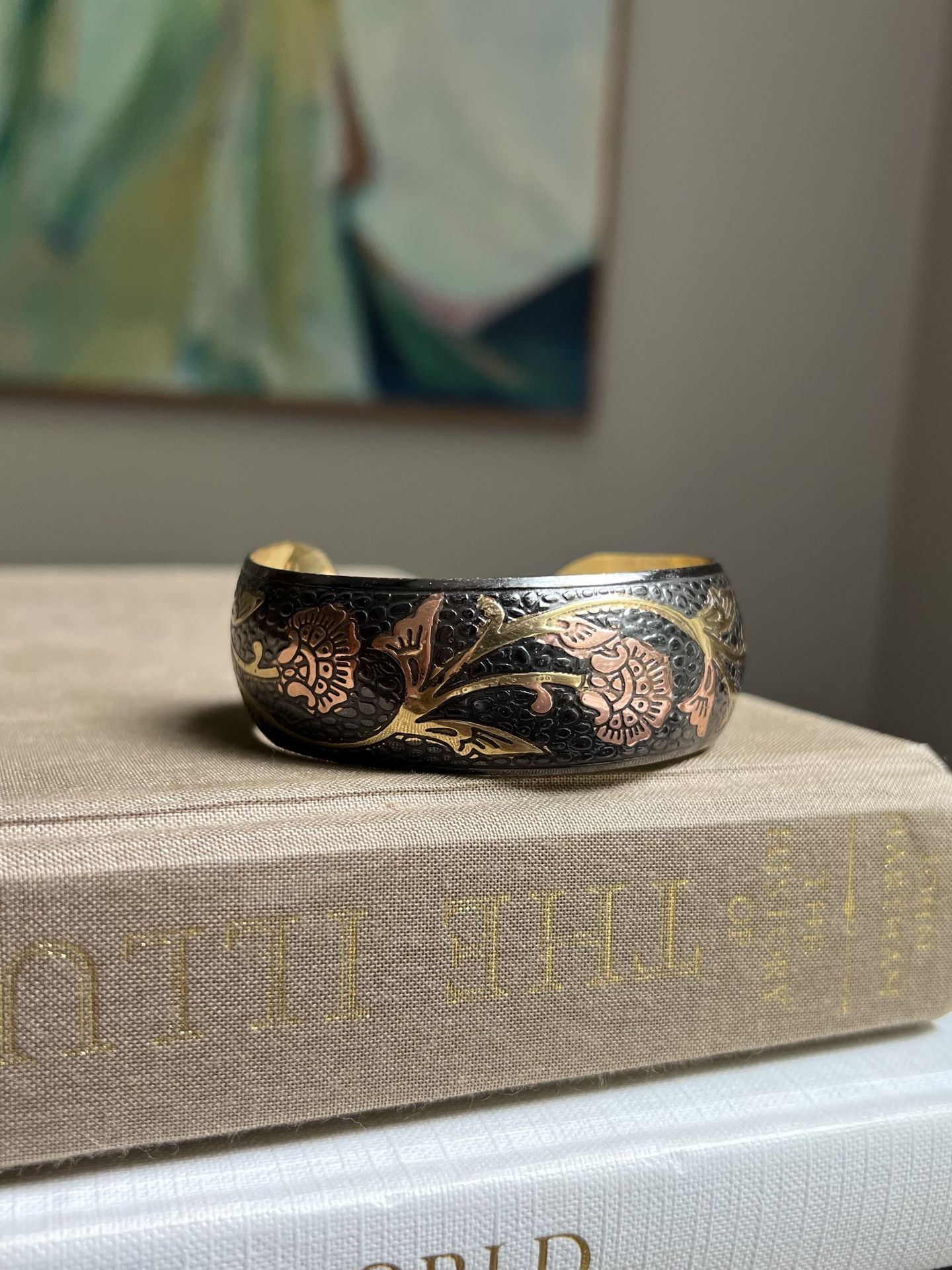 Floral Cuff Bracelet ( firm on price )