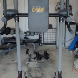 Work Out Equipment And Dumbbells 