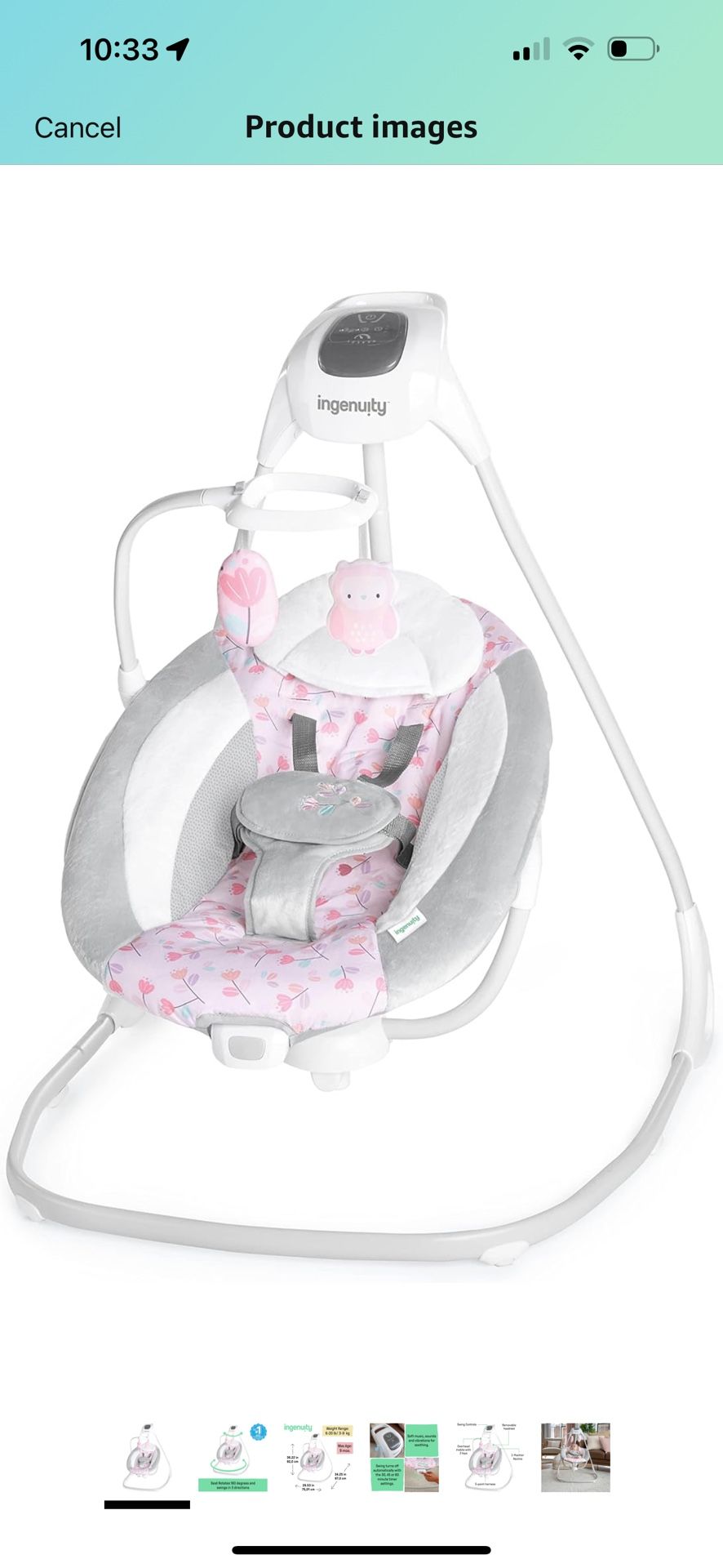Cradling swing