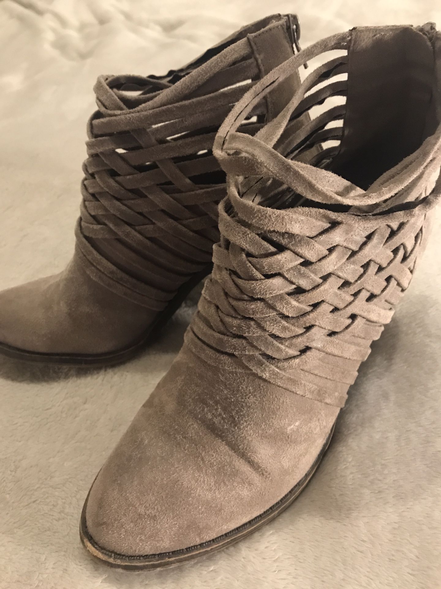 Fergalicious Grey Ankle Boots