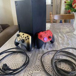 used 800 gb xbox one x  cables included (HDMI original cable not included)