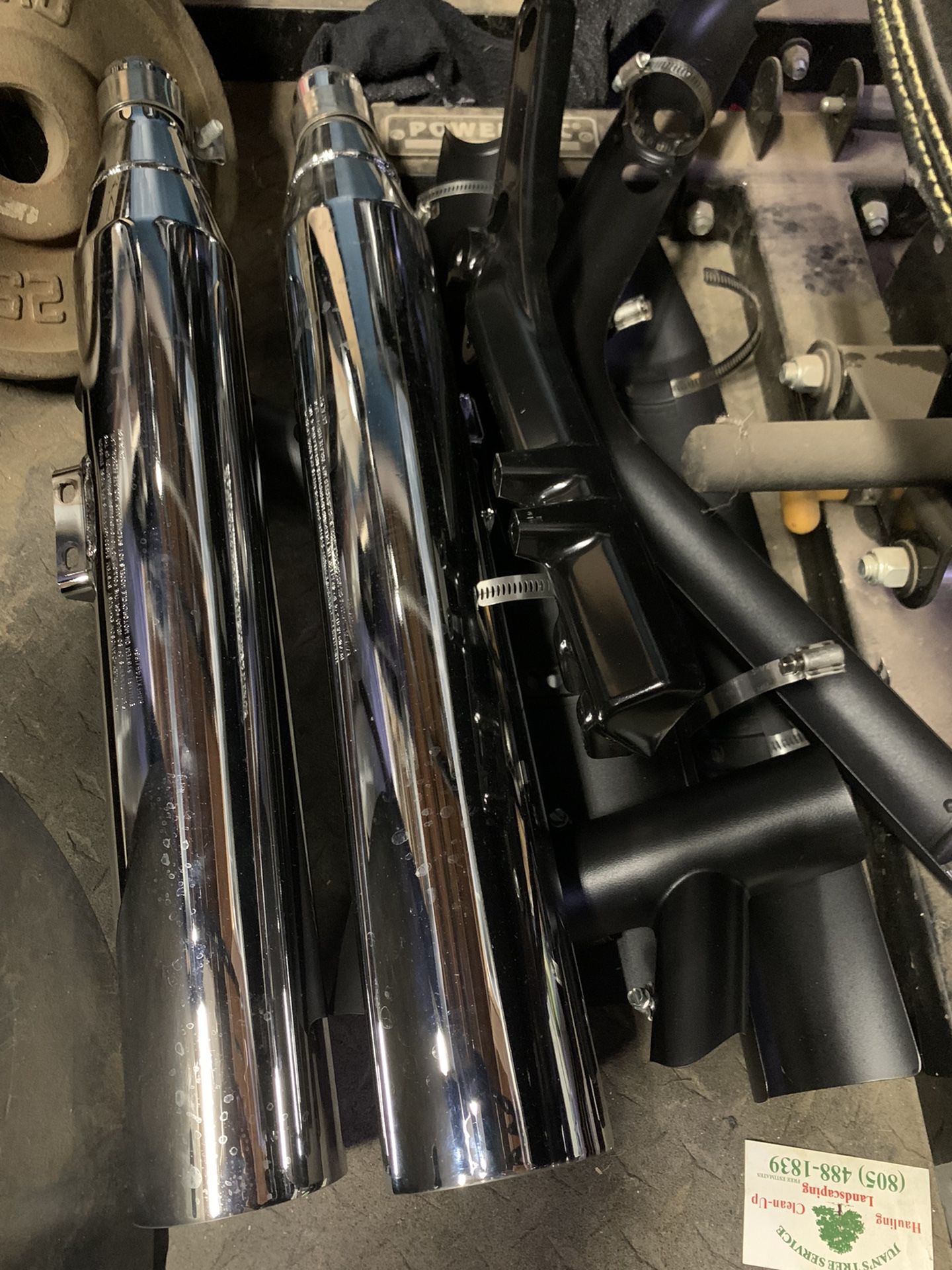 2021 Low Rider S Stock Pipes