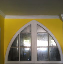 Mirror window, Architectural salvage window from RCC Quad/ recycled into farmhouse mirror