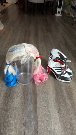 Harleyquin wig shoes