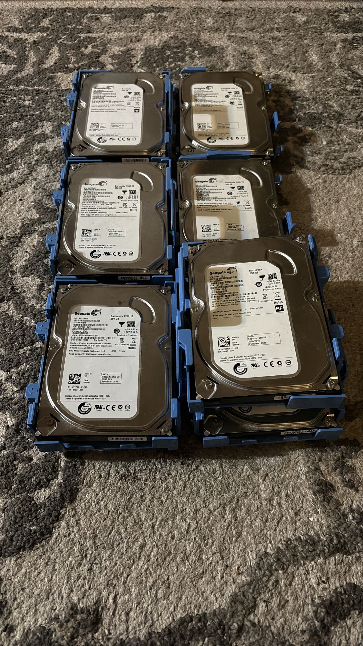 Seagate 250GB internal Hard Drives 