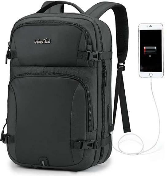 15.6inch Business Laptop Backpack with USB Charging Port for Women Men,School College Travel Backpack