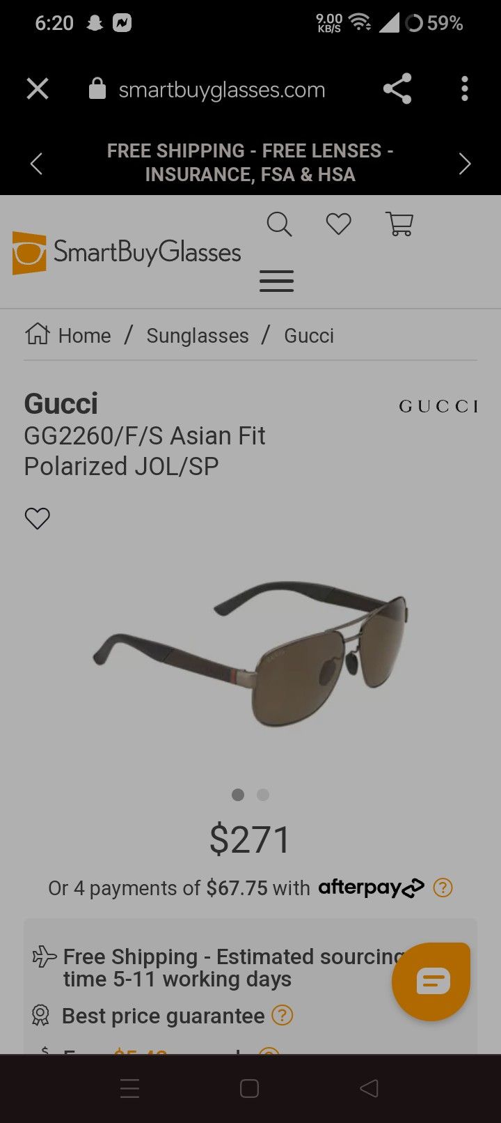 GUCCI SHADES