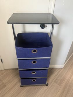 4 drawer fabric dresser slim