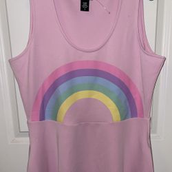 Pink Rainbow Hot Topic Dress XL
