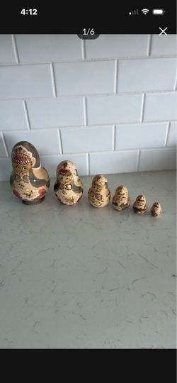 Set of six Russian dolls