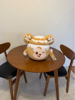 Disney LARGE Cinnamon Swirl Bun Mickey Mouse Plushie | New With Tags