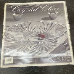 Crystal Clear 14” Center Piece Bowl