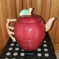 Apple 'Tea for One' Set ~ Unique Rare Eclectic Piece ~ Sugar Bowl Creamer Set