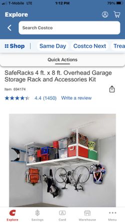 Costco Overhead Garage Storage Rack