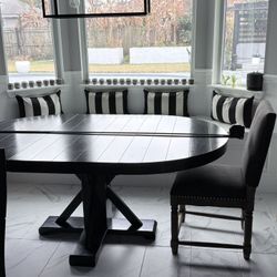 Pier one Solid Wood. 47x71 Table. Extention