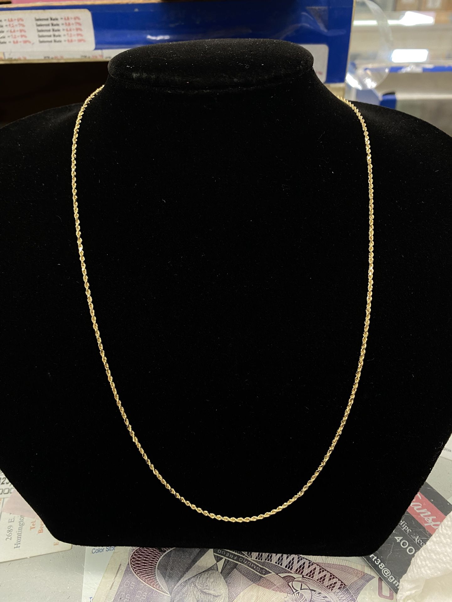 $550 Yellow Gold Rope Chain