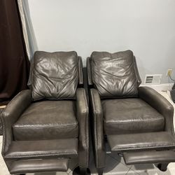 Soft leather Recliner Chairs - $350 Each
