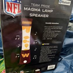 Rare Washington Redskins Magma Lamp Speaker . NIB