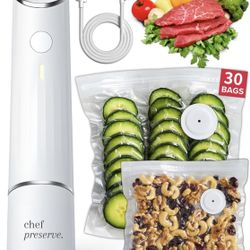 Vacuum Sealer Machine For Food + 30 Reusable Vacuum Bags