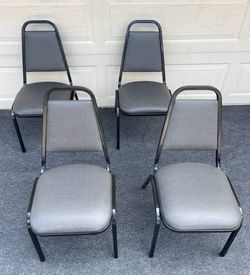 LIKE NEW COMFORTABLE PADDED BANQUET CHAIRS, PERFECT FOR OFFICE, EVENTS OR WAITING ROOM) ($20.00 EACH)