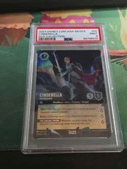 2024 DISNEY LORCANA EN D23-D23 EXPO PROMO #02 CINDERELLA D23 COLLECTION PSA 9