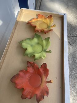 Partylite Whispering Leaves Trios