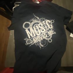 “Music Moves Me” Black Graphic T-Shirt