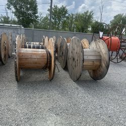 Big Wooden Cable Reel