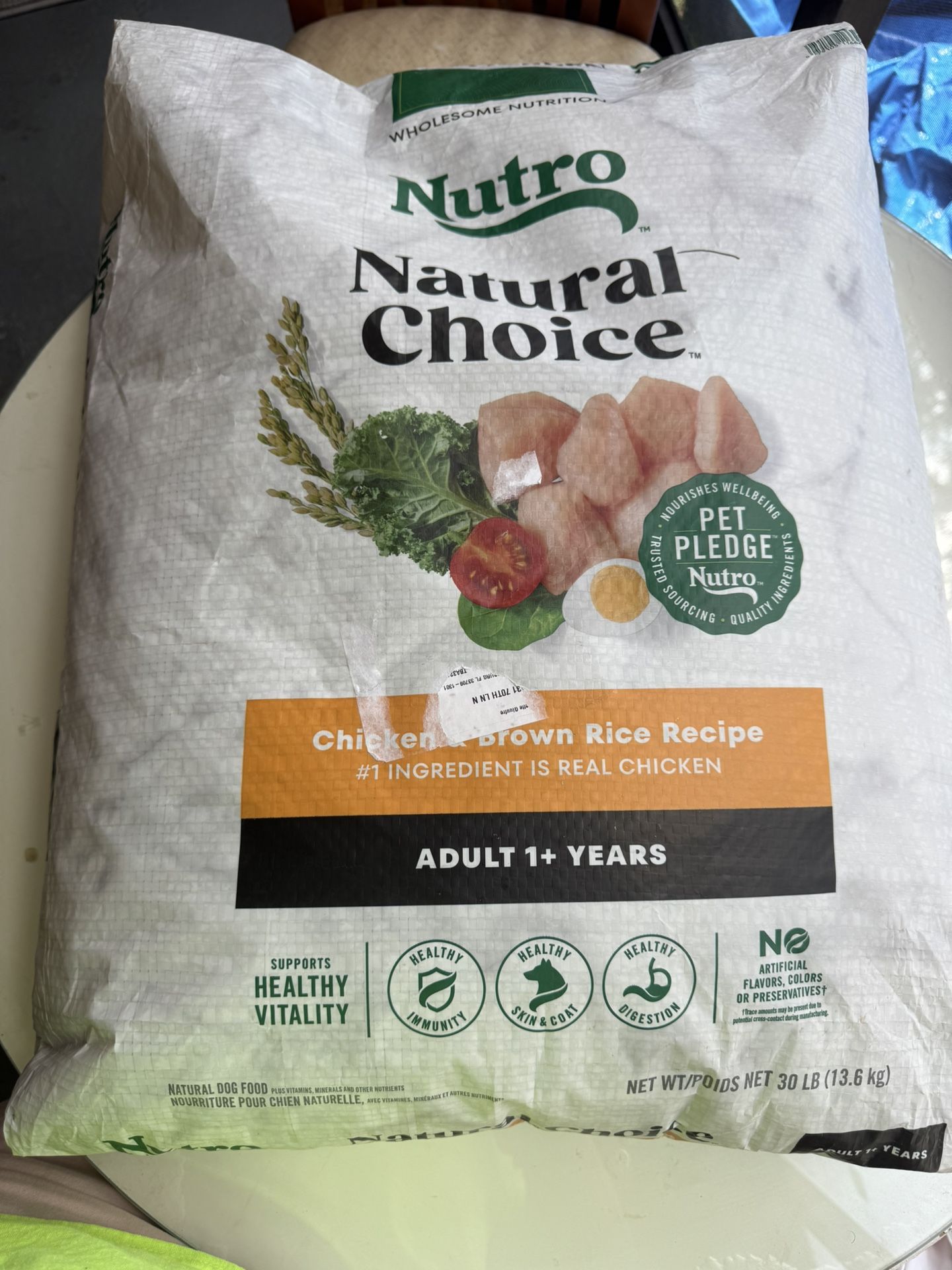 Nutro Natural Choice Adult Small Breed Dry Dog Food, Chicken & Brown Rice, 30 lbs.