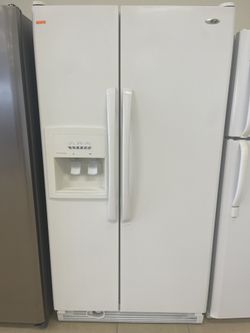 AMANA SIDE BY SIDE FRIDGE WHITE 