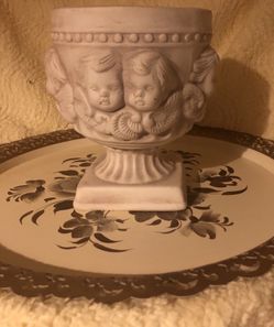 Angel Cherub Challis Vintage Antique