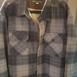 Men's Flannel Sherpa Lined Jacket 