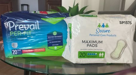 Adult PreFit Undewear 20 ct Or Maximum Pads 20ct