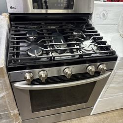 LG stove 30” Single Oven Stainless Steel 5 Burners 