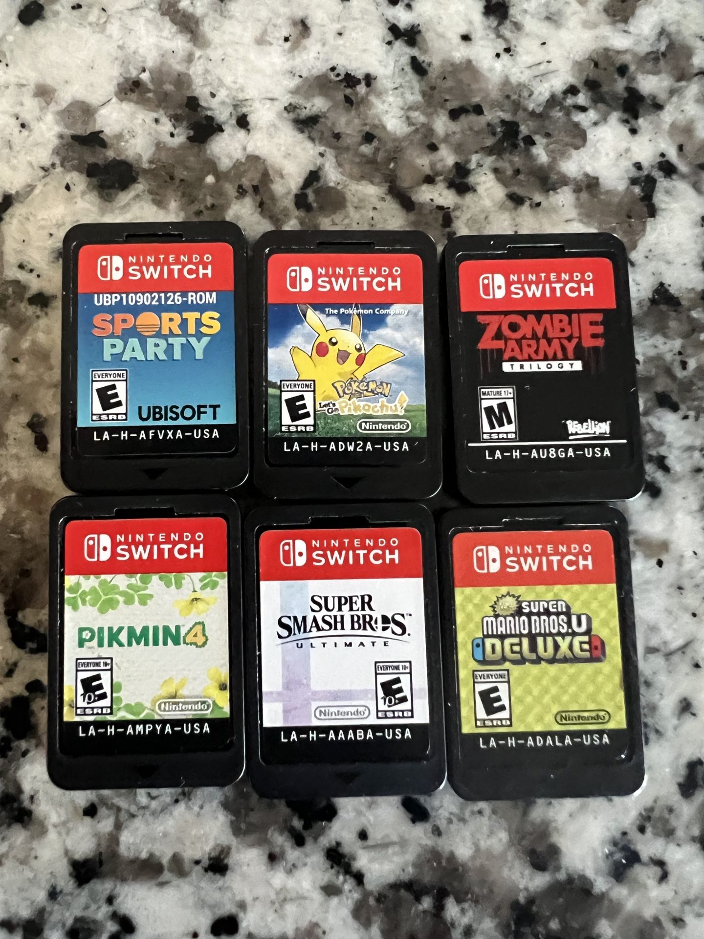 Super Smash Bros Ultimate Mario Bros Deluxe Pikmin 4 Pokemon Pikachu Zombie Army Nintendo Switch
