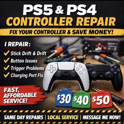 🎮 PS5 / PS4 Controller Repair – SAME DAY FIX 🎮