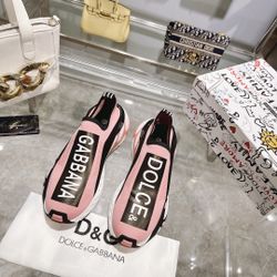 Dolce Gabbana Pink Sneaker With Box 