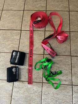 Gibbon Classic Line Slackline Set with Tree Guards