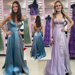 New With Tags Metallic Long Formal Dress & Prom Dress $175