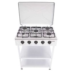 5-Burner Freestanding Gas Cooktop Stove ( white color )