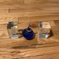Great 3 glass figurines 