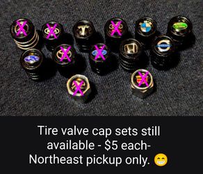 TIRE VALVE CAP SETS-$5 EACH!!