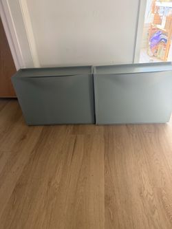 Set of 2 IKEA TRONES Shoe Storage Cabinets - Grey