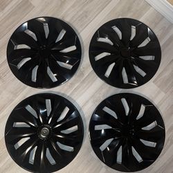 SHINY BLACK STYLISH 15 INCH HUBCAPS 