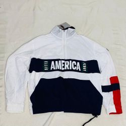 Vintage America Perry Ellis Jacket Windbreaker 