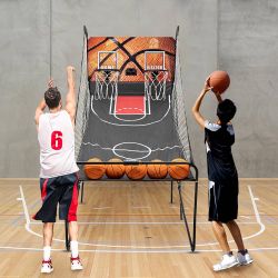 ez fold dual shot arcade basketball game