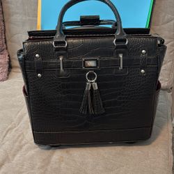Rolling Laptop Briefcase for Women 