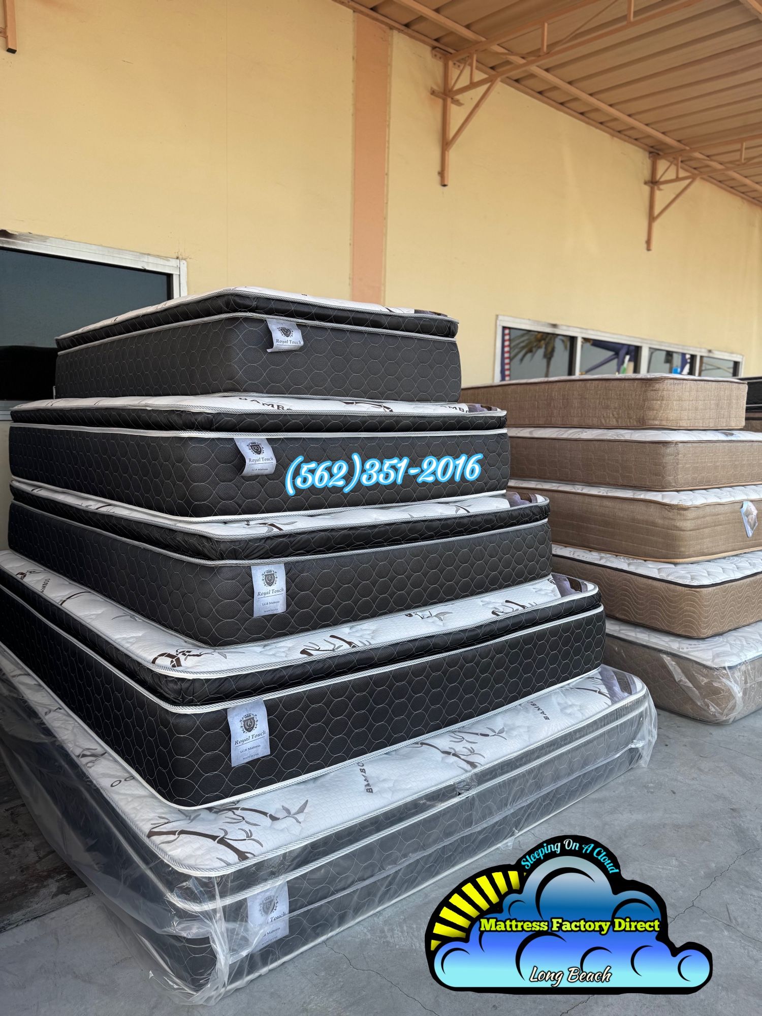 Royal Touch King Size Mattress And Boxspring Bed Set New Cama Bonita