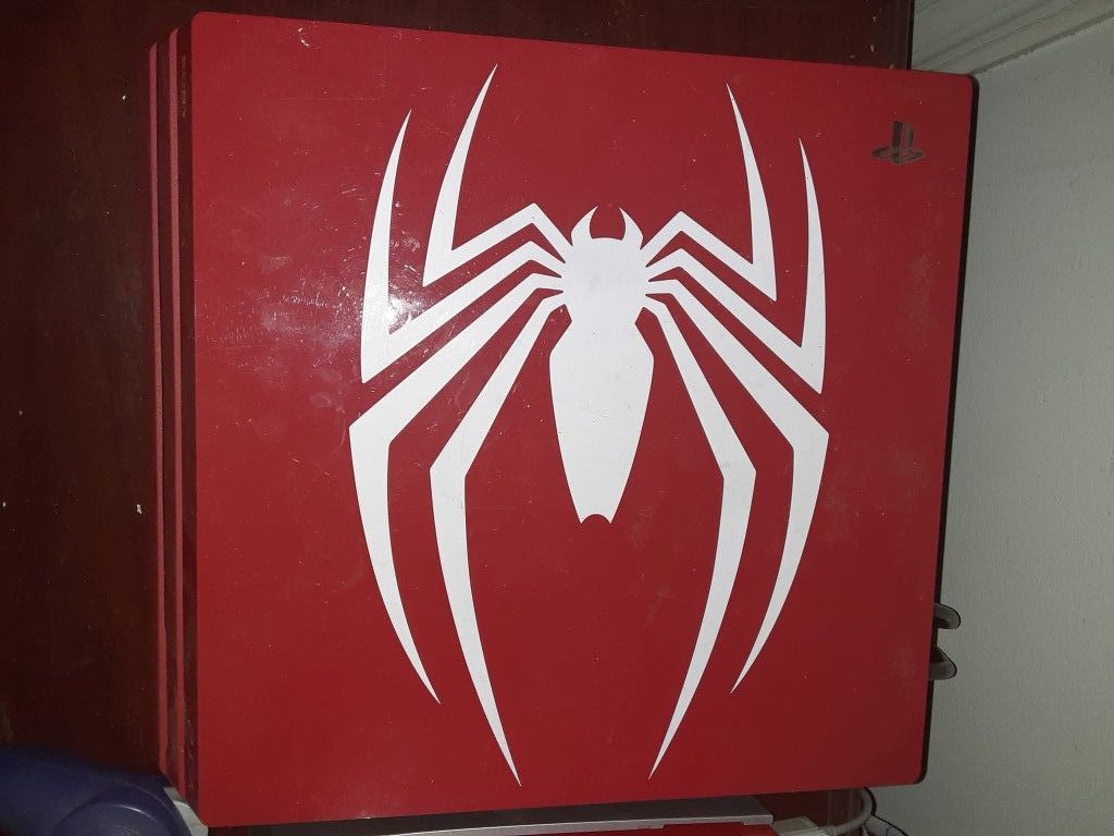 PS4 PRO SPIDER-MAN CONSOLE AND POWER CORD ONLY NO CONTROLLER $175 FINAL PRICE 