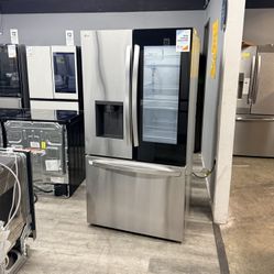 🔥LG INSTA VIEW COUNTER DEPTH REFRIGERATOR WITH ICE MAKER AND WATER DISPENSER🔥